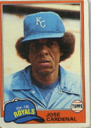 1981 Topps Baseball Cards      473     Jose Cardenal